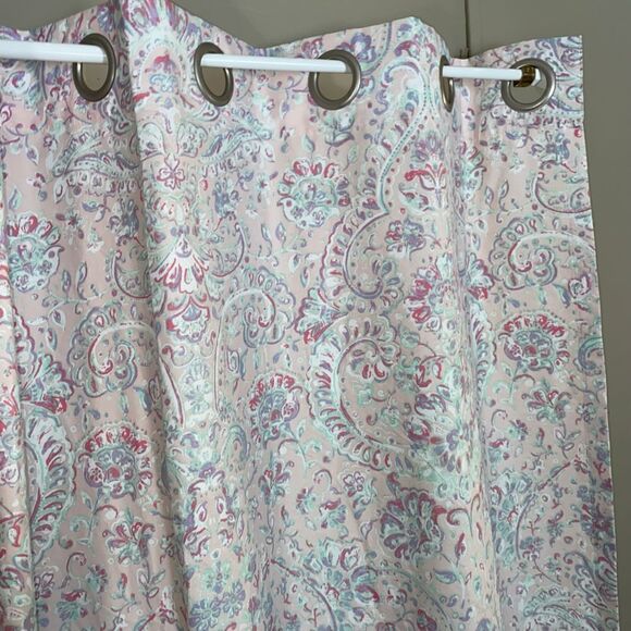 Nicole Miller kids floral print curtains 2 panels approx 96”x50” - Picture 1 of 6